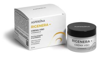Крем для лица Aspersina Rigenera+ Crema Viso регенерирующий, восстанавливающий, питательный с муцином улитки, витаминами и церамидами, 50 мл