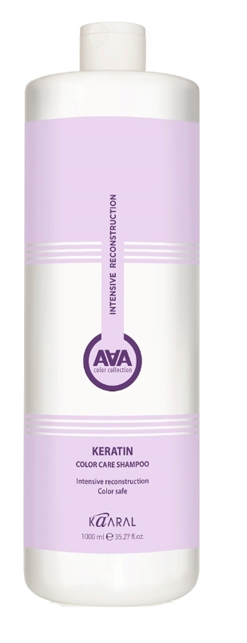 Кератиновый шампунь Kaaral AAA Color Collection для окрашенных и химически обработанных волос, 1 л