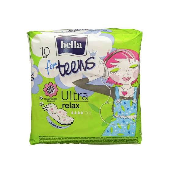 Супертонкие женские гигиенические ароматизированные прокладки Bella for Teens ULTRA relax, 10 шт