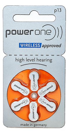 Батарейка для слуховых аппаратов PowerOne 13BI6