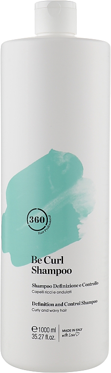 Дисциплинирующий шампунь Kaaral 360 Hair Professional Be Curl для вьющихся и волнистых волос, 1 л